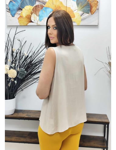 BLUSA BOTÓN (TALLAS DE 38 A 48)