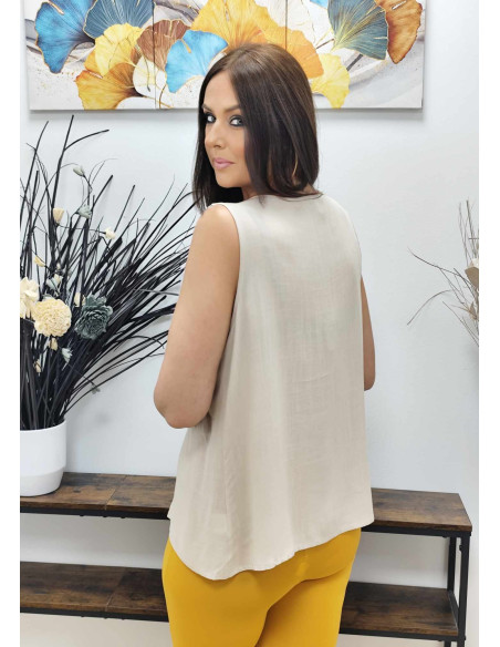 BLUSA BOTÓN (TALLAS DE 38 A 48)