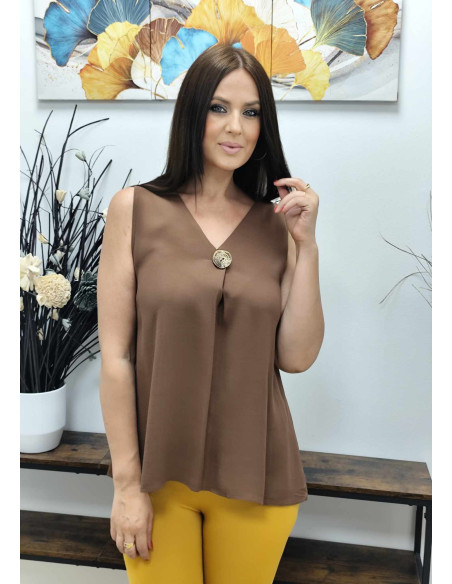 BLUSA BOTÓN (TALLAS DE 38 A 48)