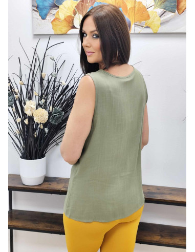 BLUSA BOTÓN (TALLAS DE 38 A 48)