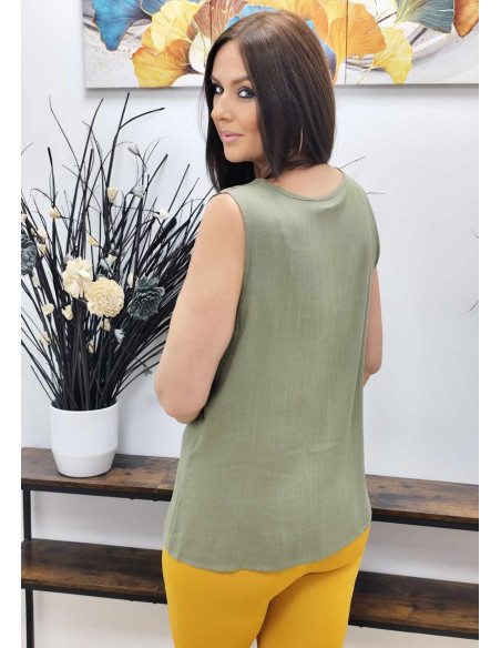 BLUSA BOTÓN (TALLAS DE 38 A 48)
