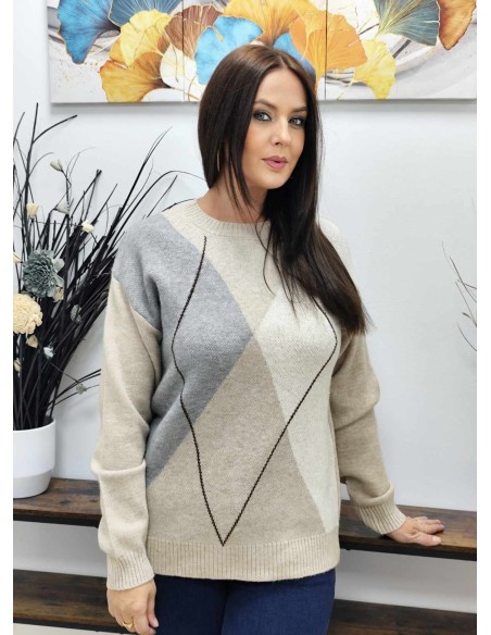 JERSEY ROMBOS (TALLAS DE 36 A 42)