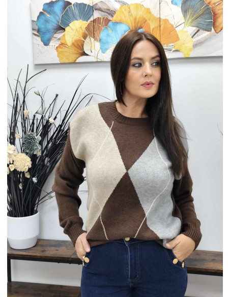 JERSEY ROMBOS (TALLAS DE 36 A 42)