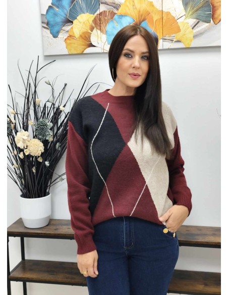 JERSEY ROMBOS (TALLAS DE 36 A 42)