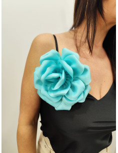 ROSA BROCHE TURQUESA