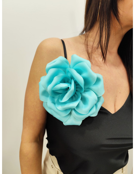 ROSA BROCHE TURQUESA