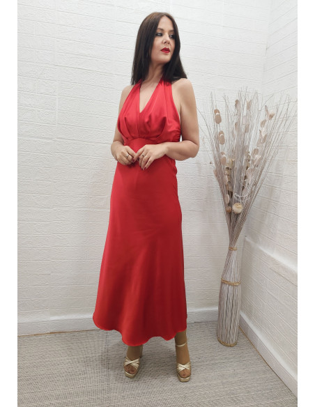 VESTIDO LUJÁN ROJO