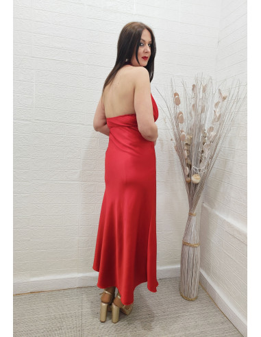 VESTIDO LUJÁN ROJO